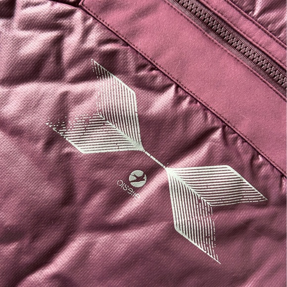 Oiselle Puffer Jacket Pullover 1/2 Zip Hooded Purple Women’s M Athleisure - Picture 5 of 15